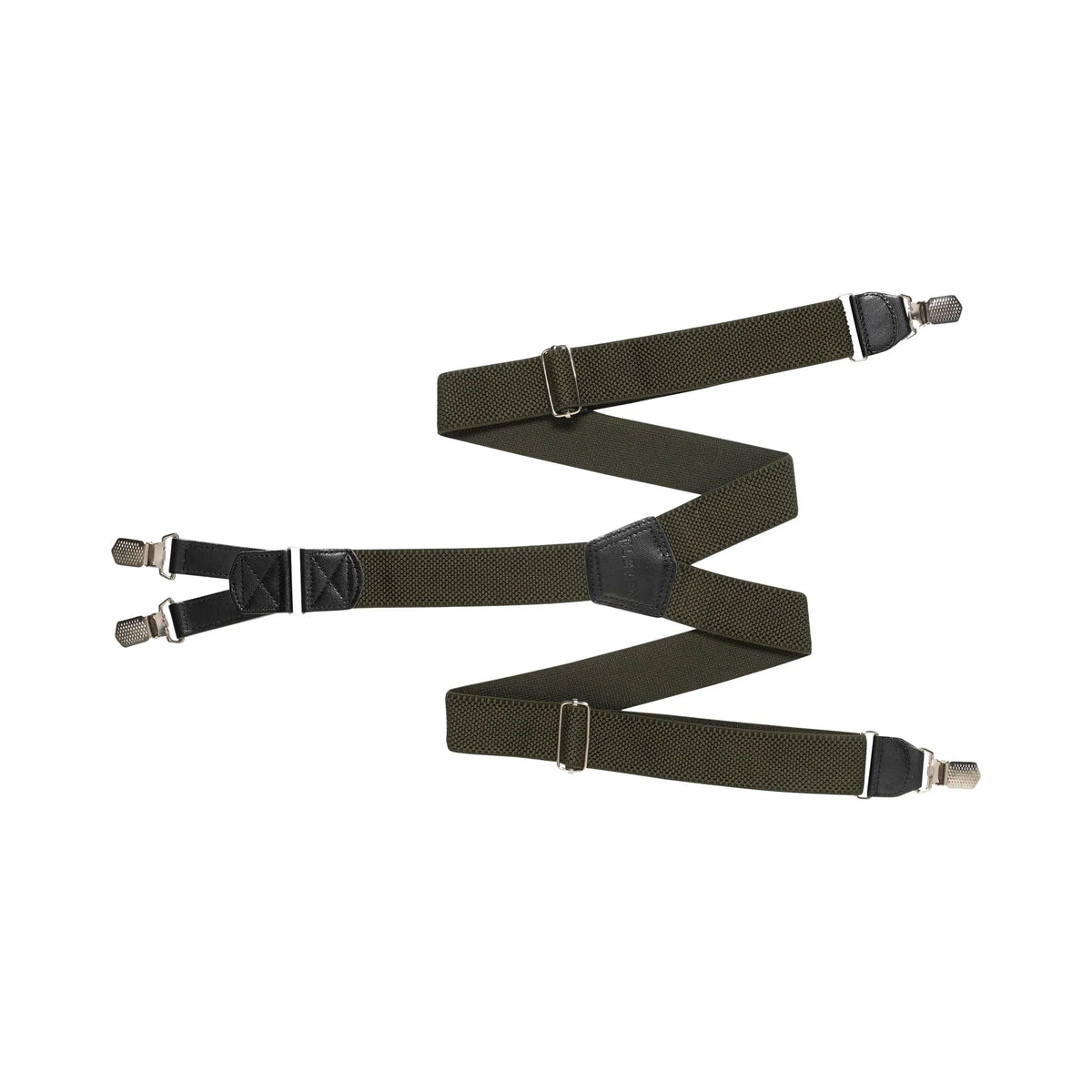 Bretelle da moto Difi Hendrik Verde Scuro, quattro ganci e lunghezza 120 cm, vista d'insieme