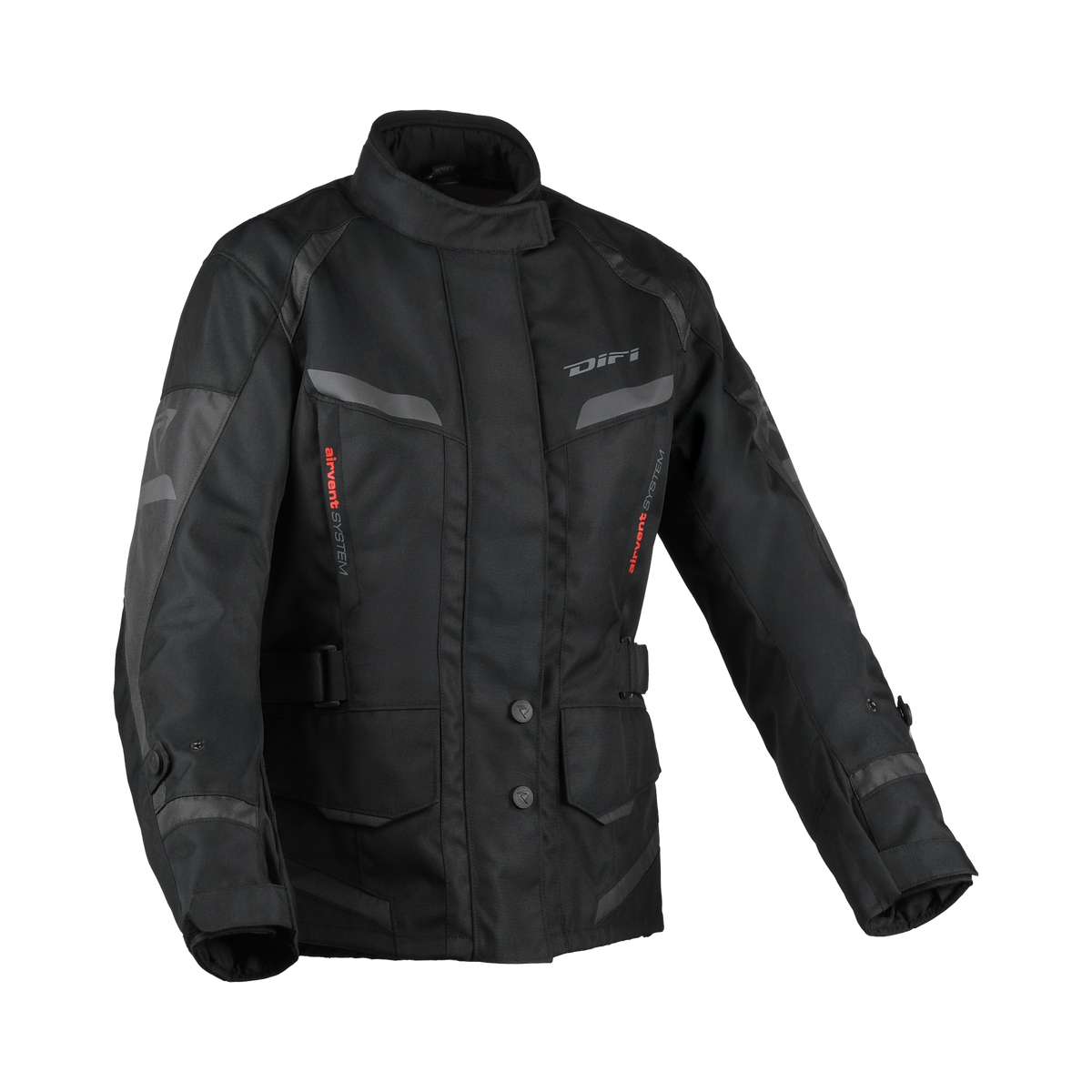 Difi Horizon Aerotex Donna 102.258.101 giacca moto impermeabile nera, vista frontale