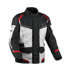 Difi Horizon Aerotex Donna 102.258.183 giacca moto nera e grigia, fronte
