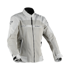Difi Ibiza Air 2 Kid grigio chiaro, giacca moto estiva in mesh per bambini, vista frontale