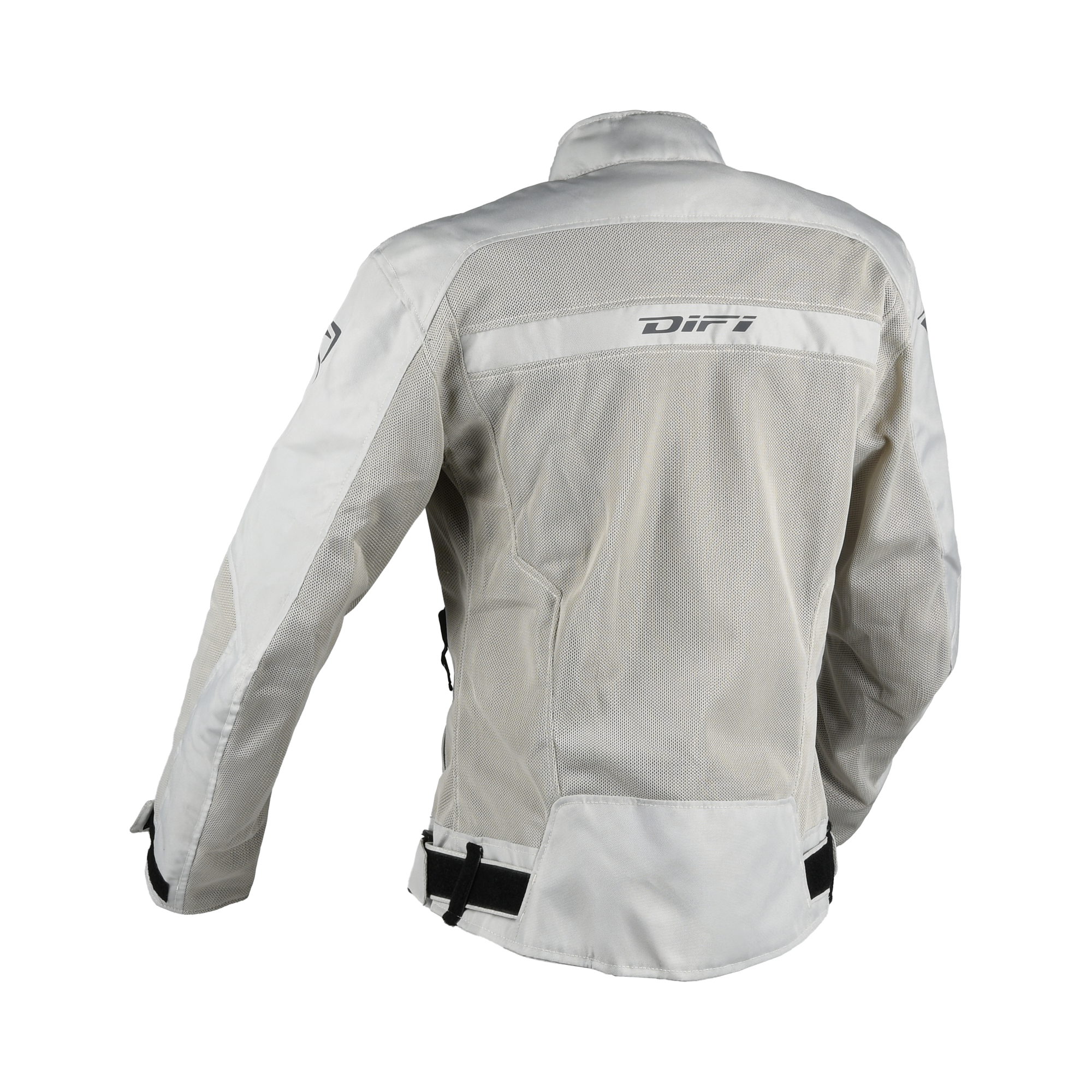 Giacca bambino Difi Ibiza Air 2 Kid grigio chiaro vista da dietro, logo DIFI sulla schiena