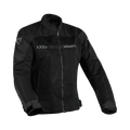 Difi Ibiza Air 2 Kid nera, giacca moto estiva in mesh per bambini, vista frontale