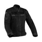 Difi Ibiza Air 2 Kid nera, giacca moto estiva in mesh per bambini, vista frontale