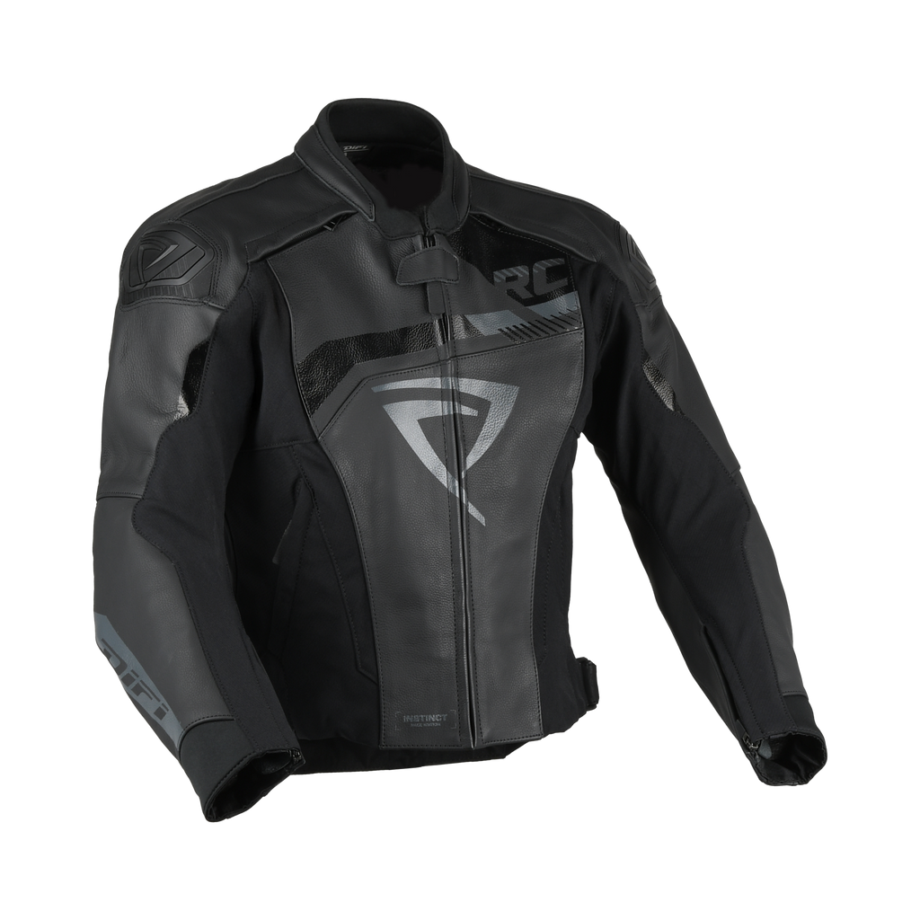 Difi Instinct Donna 101.244.101 giacca moto in pelle nera, vista frontale