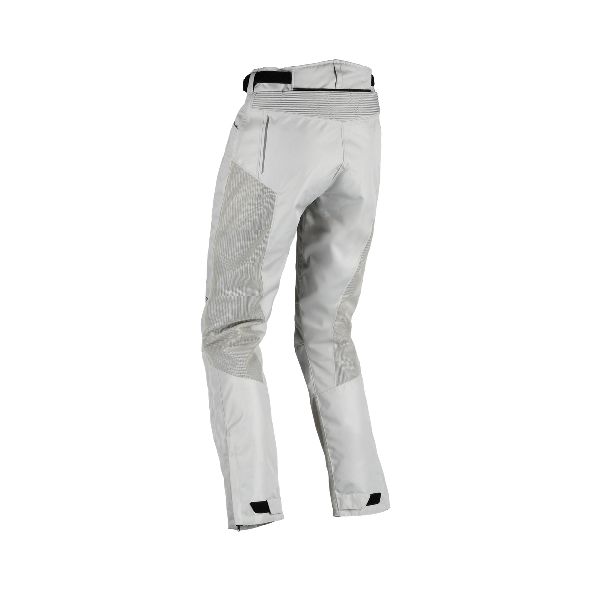 Pantaloni estivi da moto Difi Ipanema 2 donna grigio chiaro, vista da dietro