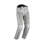 Difi Ipanema 2 pantaloni moto grigio chiaro in mesh estivo, fronte