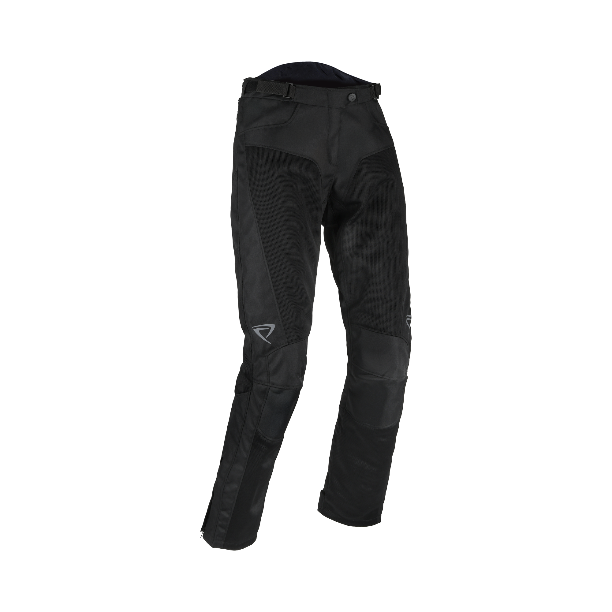 Pantaloni moto Difi Ipanema Air 2 Kid neri per bambino, fronte