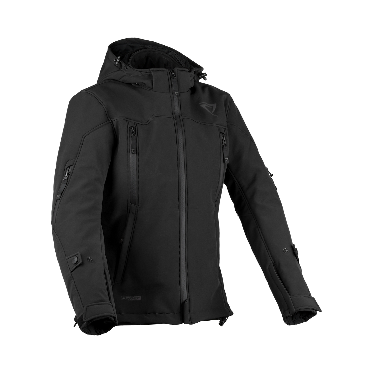 Difi Jayden Aerotex Donna 102.264.101 giacca moto impermeabile nera, vista frontale