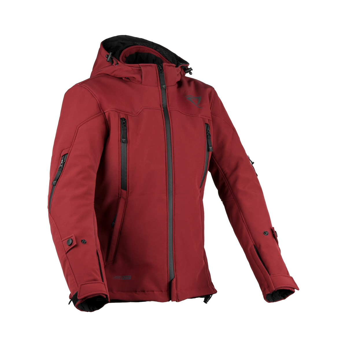 Difi Jayden Aerotex Donna 102.264.303 giacca moto impermeabile rossa, fronte