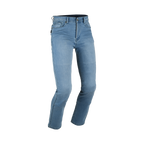 Jeans moto Difi Samba azzurri slim fit con protezioni CE, fronte