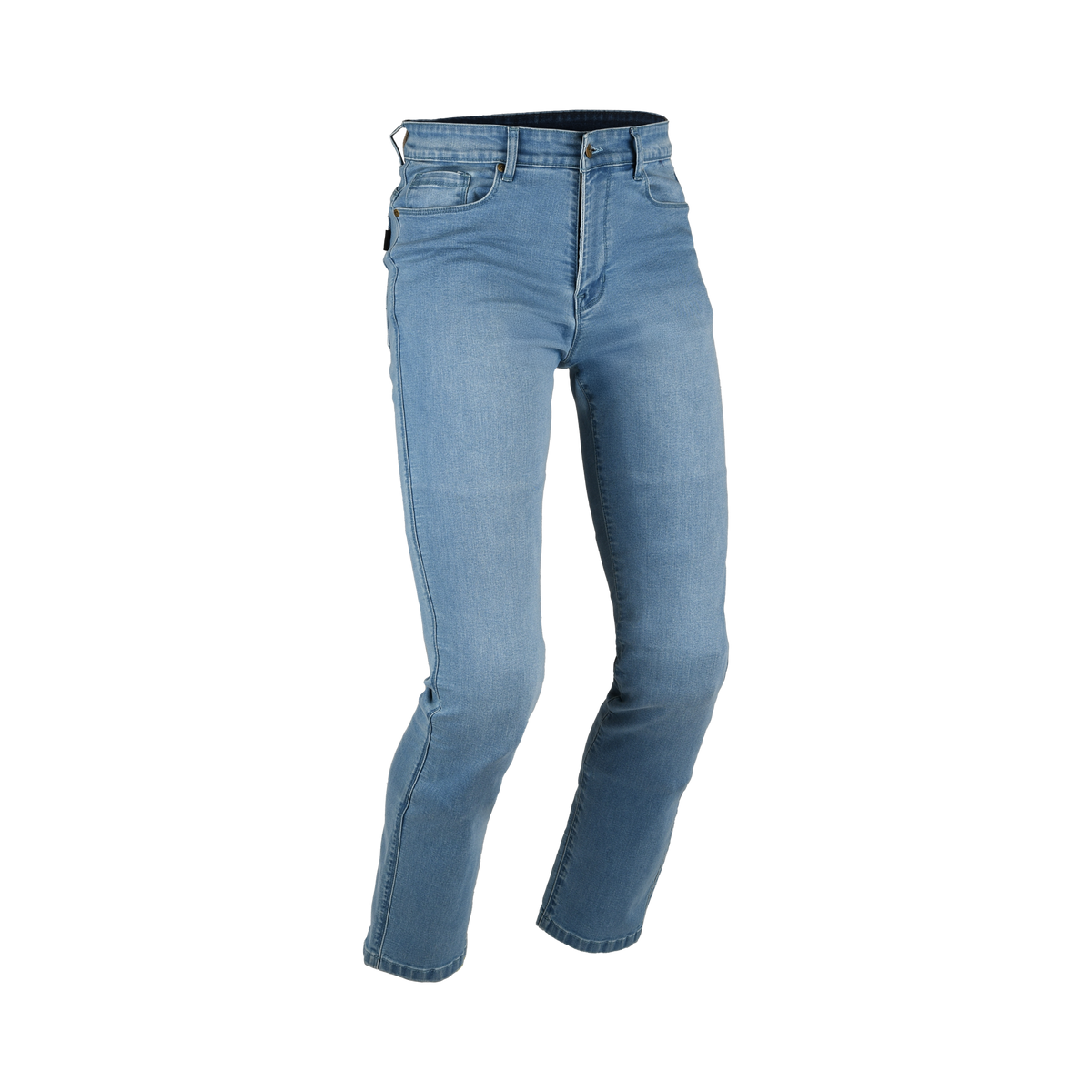Jeans moto Difi Samba azzurri slim fit con protezioni CE, fronte