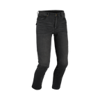 Jeans moto Difi Samba grigio scuro slim fit, vista frontale intera