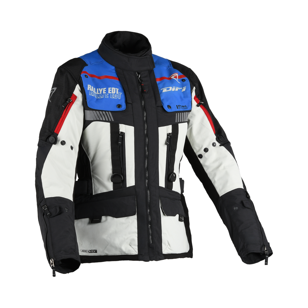 Difi Sierra Nevada 4 Aerotex Donna 102.263.185 giacca moto grigia e blu, vista frontale