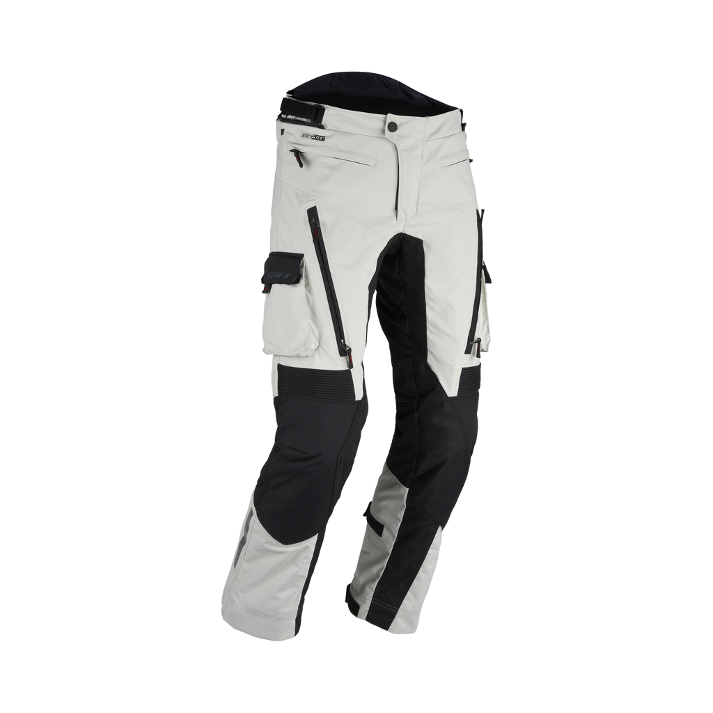 Difi Sierra Nevada 4 Aerotex 102.681.810 pantaloni moto grigio chiaro e neri, fronte