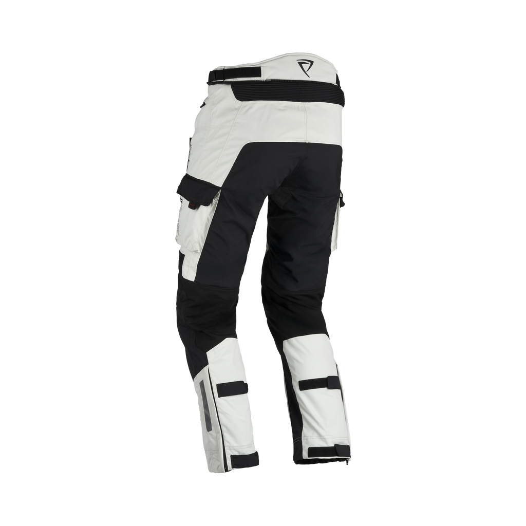 Pantaloni moto Difi Sierra Nevada 4 Aerotex grigi e neri, vista da dietro