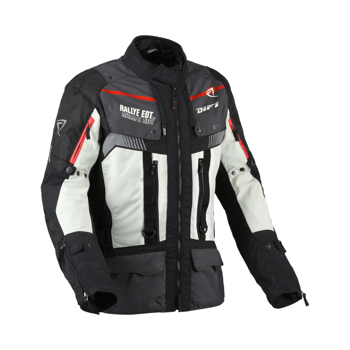 Difi Sierra Nevada 4 Aerotex grigia e nera, giacca moto quattro stagioni