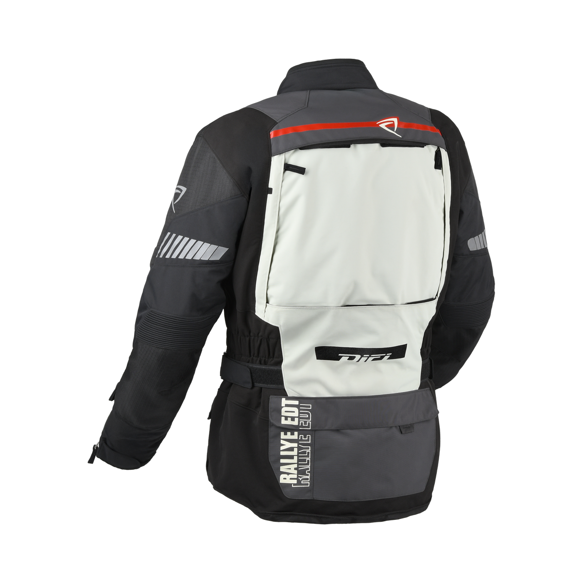 Retro della giacca Difi Sierra Nevada 4 grigio e nero con inserti chiari