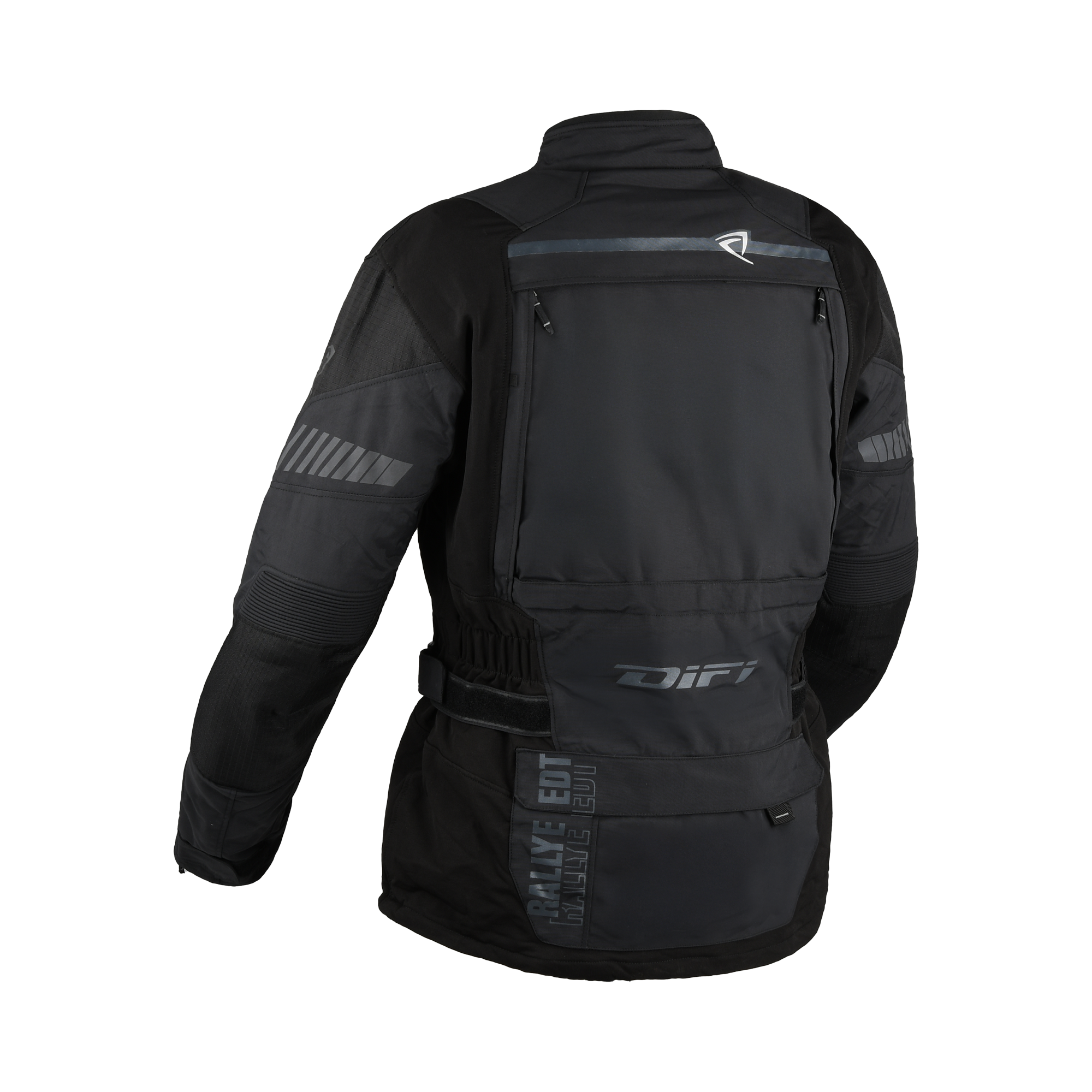 Retro della Difi Sierra Nevada 4 nera con tasche e regolazioni laterali