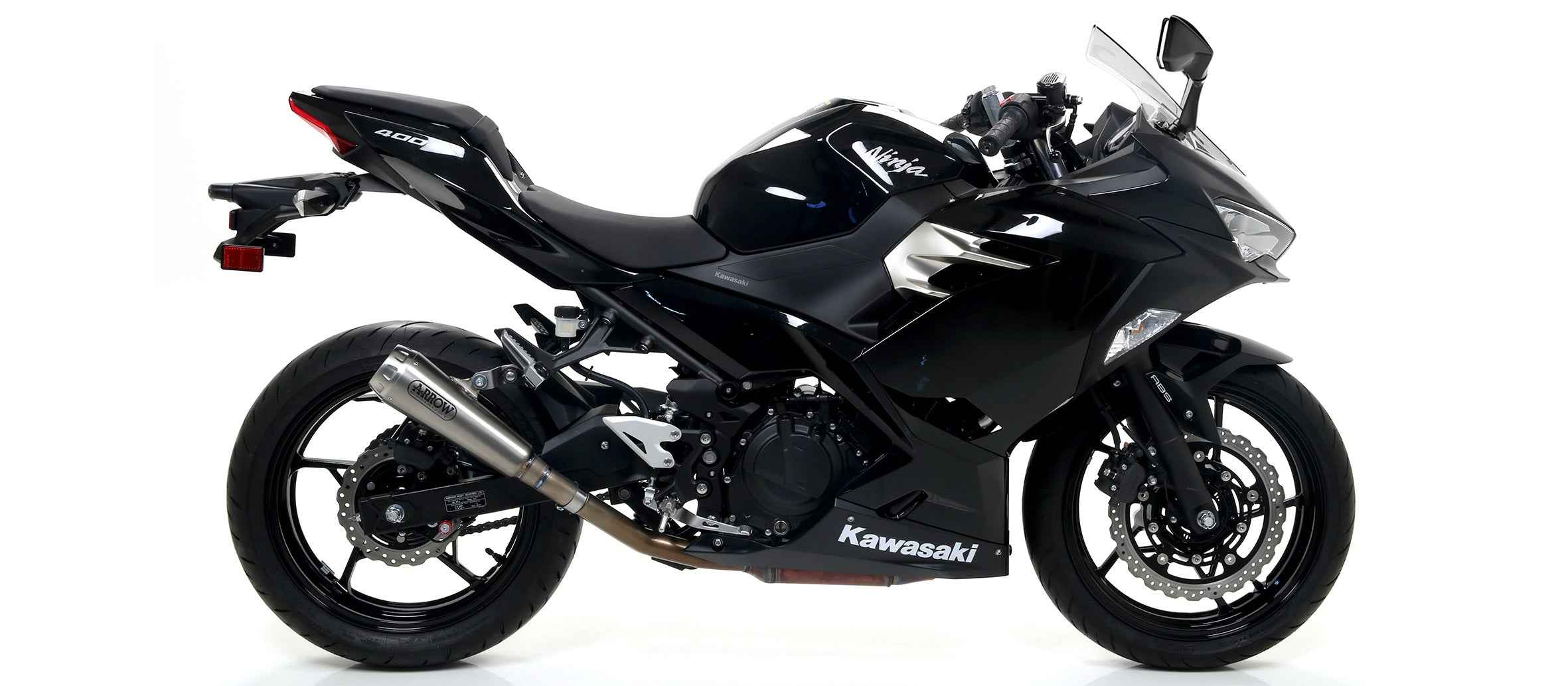 Terminale Pro-Race nichrom per Kawasaki NINJA 400 2018/2020 - Arrow (71874PRI)