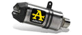 Terminale Indy Race alluminio Dark con fondello carby per Ducati Multistrada 1200 / 1200S 2015/2017 - Arrow (71832AKN)