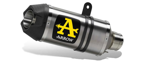 Arrow 53547AKN Raccordo + Terminale Indy Race Alluminio Dark (Fondello Carbonio) Omologato – Honda ADV - Moon Bike - Vista 1