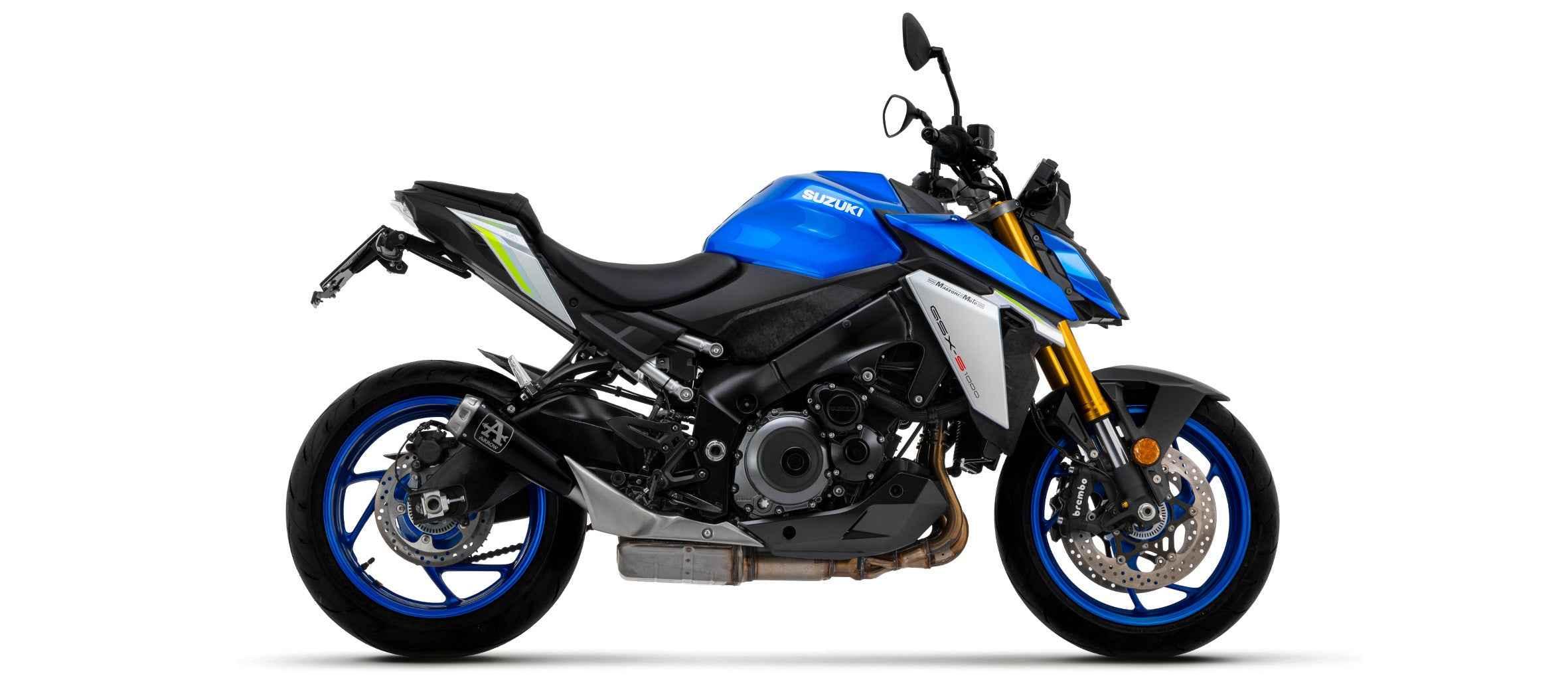 Terminale Pro-Race nichrom Dark per Suzuki GSX-S 1000 / 1000 GT 2021/2024 - Arrow (71938PRN)