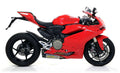 Terminali Works titanio (Dx+Sx) con fondello carby per Ducati 1299 Panigale 2015/2016 - Arrow (71839PK)