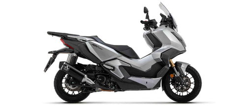 Arrow 53546ANN Raccordo + Terminale Urban Alluminio Dark (Fondello Inox) Omologato – Honda ADV 350 - Moon Bike - Vista 1