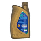 Retro del flacone Eni i-Sint tech 0W-30 1 L con le approvazioni VW 503 00, 506 00 e 506 01