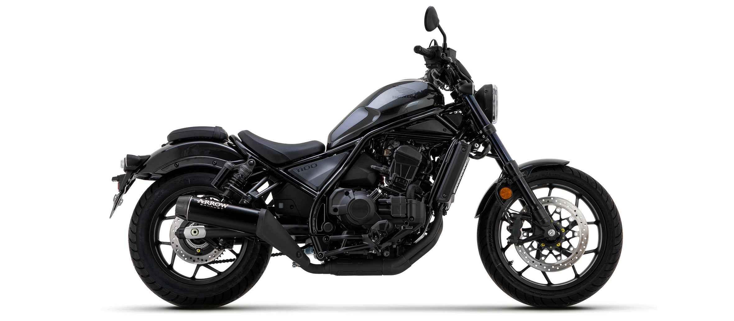 Kit terminale Rebel con fondello in carbonio per Honda CMX 1100 Rebel 2021/2025 - Arrow (74511RB)