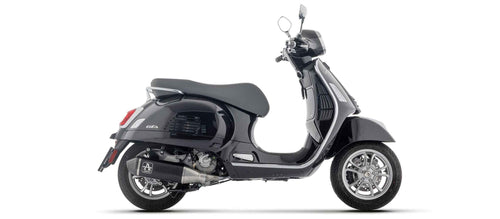 Arrow 53551AKN Kit Scarico Completo Urban Alluminio Dark Fondello Carbonio Omologato – Piaggio Vespa - Moon Bike - Vista 1