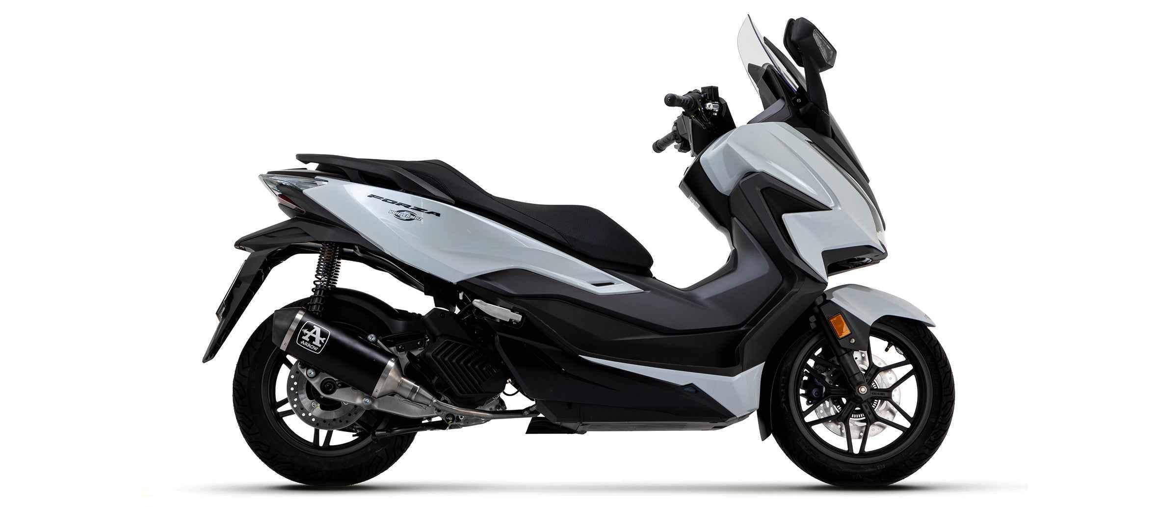 Kit completo Urban alluminio Dark con fondello Dark per Honda FORZA 125 2021/2024 - Arrow (53541ANN)