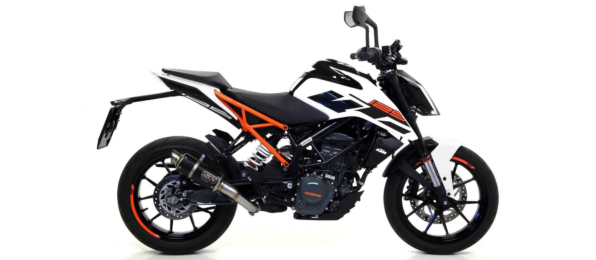 Kit terminale GP2 Dark per KTM DUKE 125 2017/2020 - Arrow (71536GPI)