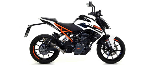 Arrow 71536GPI Terminale GP2 Nichrom Dark Omologato (con Raccordo) – KTM Duke 125 / Duke 390 - Moon Bike - Vista 1
