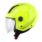 Givi 11.7 Solid Color H117BG127 casco demi-jet lime lucido – vista laterale