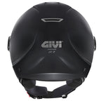 Givi 11.7 Solid Color H117BN900 casco demi-jet nero opaco – vista posteriore