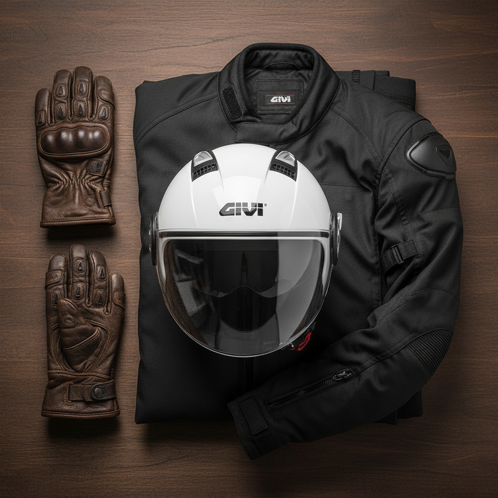 Givi 11.1 Air Bianco Lucido – Casco Jet ECE 22.05 - Moon Bike - Vista 7