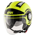 Givi 11.1 Air Jet-R Round Giallo Fluo/Nero - casco jet