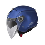 Givi 12.5 Solid Color blu metallizzato opaco di lato, con la scritta 12.5 grigia sulla calotta