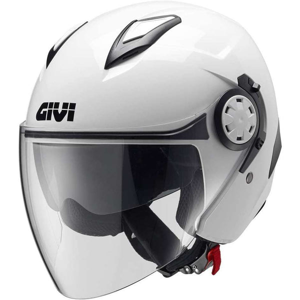 Givi 12.3 Stratos Bianco Lucido – Casco Jet ECE 22.05 - Moon Bike - Vista 1