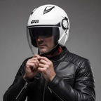 Givi 12.3 Stratos Bianco Lucido – Casco Jet ECE 22.05 - Moon Bike - Vista 5