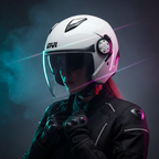 Givi 12.3 Stratos Bianco Lucido – Casco Jet ECE 22.05 - Moon Bike - Vista 7