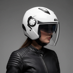 Givi 12.3 Stratos Bianco Lucido – Casco Jet ECE 22.05 - Moon Bike - Vista 6