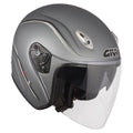 Givi 20.6 Fiber-J2 Plus Grigio Opaco - casco jet vista tre quarti