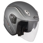 Givi 20.6 Fiber-J2 Plus Grigio Opaco - casco jet vista tre quarti