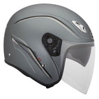 Givi 20.6 Fiber-J2 Plus Grigio Opaco - casco jet vista laterale