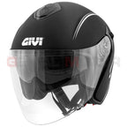 Givi 20.9 Fiberjet Gliese Nero Opaco - casco jet vista frontale