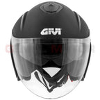 Givi 20.9 Fiberjet Gliese Nero Opaco - casco jet vista laterale
