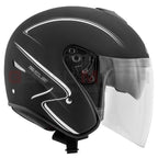 Givi 20.9 Fiberjet Gliese Nero Opaco - casco jet vista posteriore