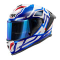 Givi 50.3 Quasar H503FQSWL casco integrale blu/bianco/rosso – vista di tre quarti anteriore